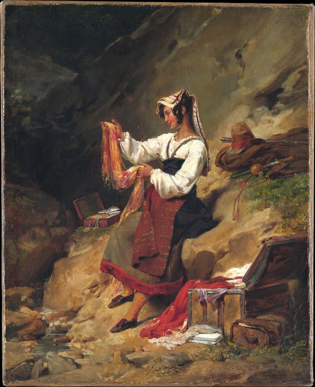 The Italian Brigand's Wife by Léon Cogniet
