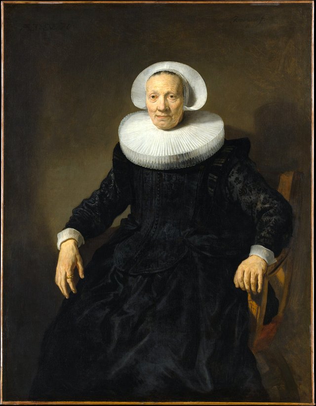 Old Woman in an Armchair by Jacob Adriaensz Backer