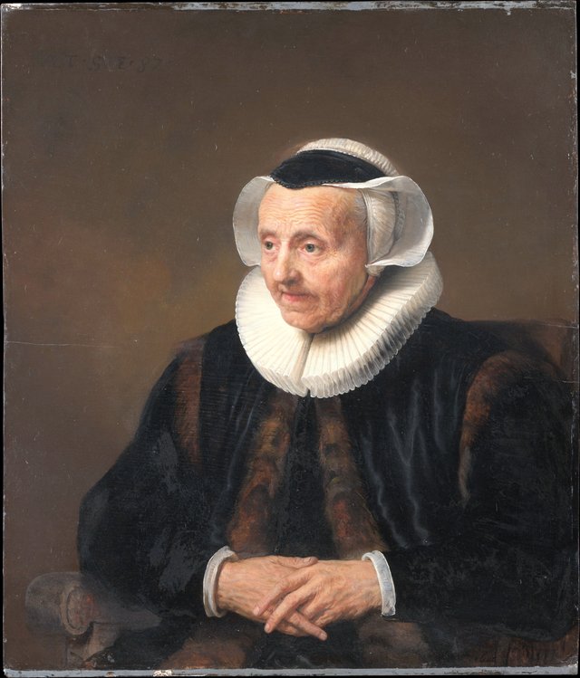 Portrait of an Old Woman by Jacob Adriaensz Backer