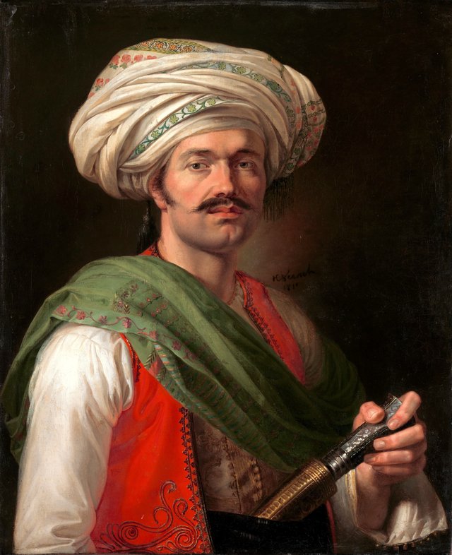 Portrait of a Mameluke, said to be Roustam Raza by Horace Vernet