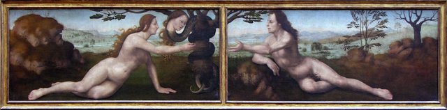 Adam; Eve by Giuliano Bugiardini