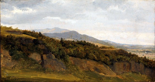 German Landscape with View towards a Broad Valley by Fritz Petzholdt