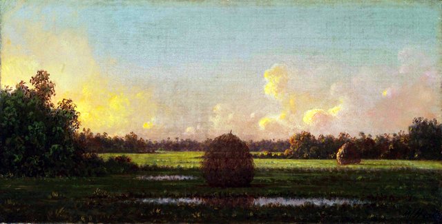 Haystacks by Martin Johnson Heade