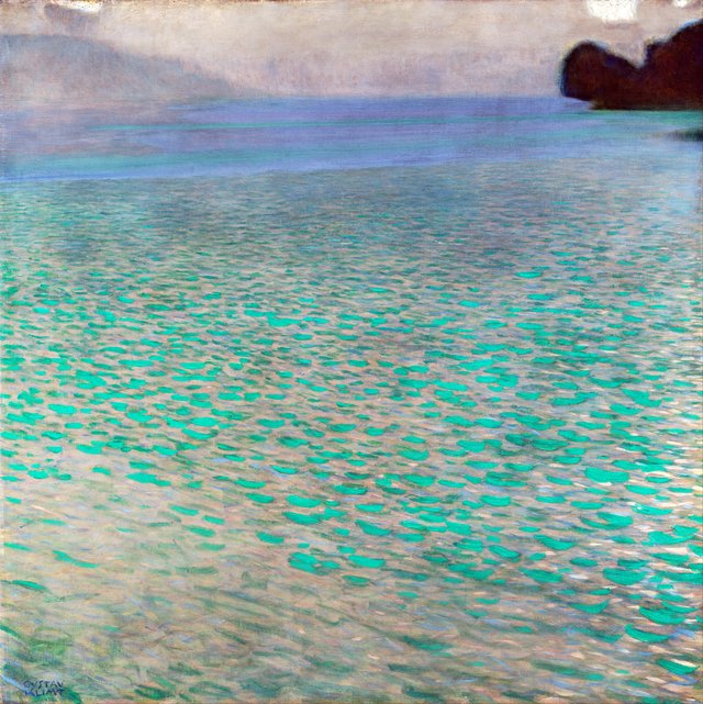 On Lake Attersee by Gustav Klimt
