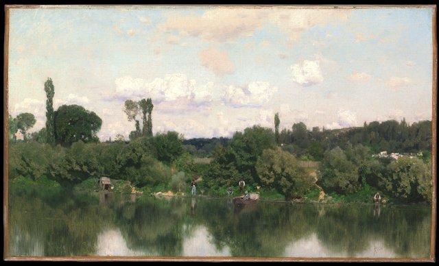 On the Seine by Martín Rico