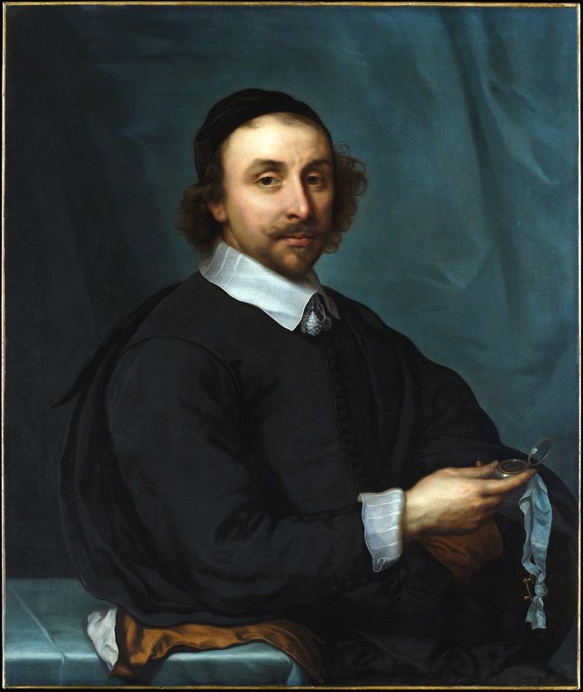 Portrait of a Man with a Watch by Cornelius Janson van Ceulen the Younger
