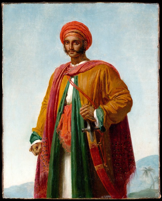 Study for "Portrait of an Indian" by Anne-Louis Girodet