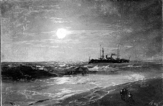 Ship by Moonlight by Ivan Aivazovsky