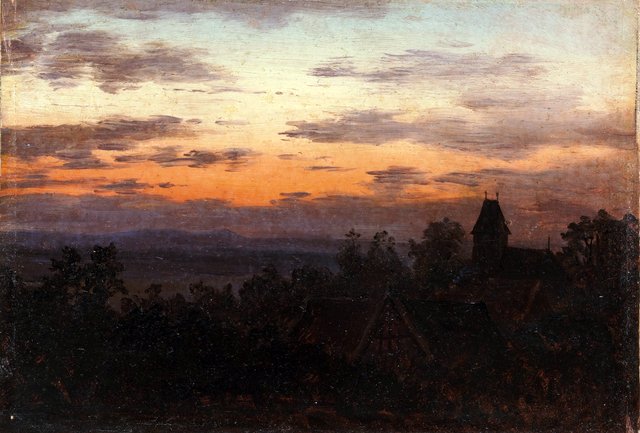 Landscape at Sunset by Carl Gustav Carus