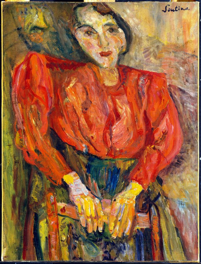 Woman in Red Blouse by Chaïm Soutine