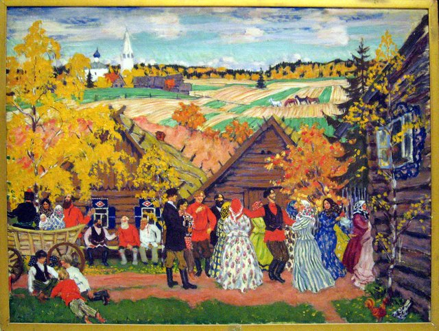 Village Festival by Boris Kustodiev