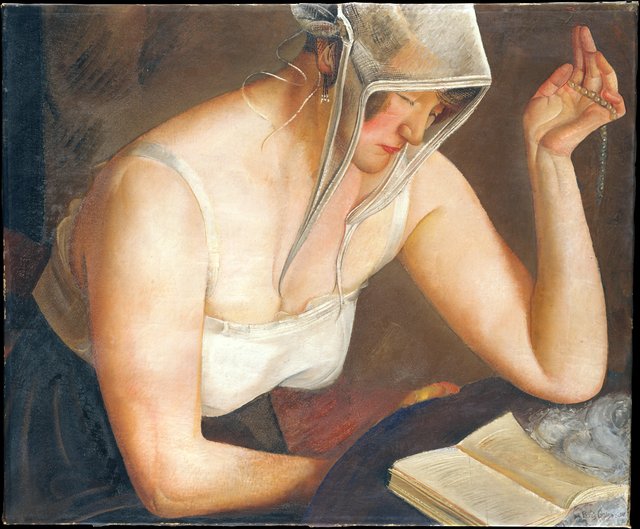 Woman Reading by Boris Grigoriev