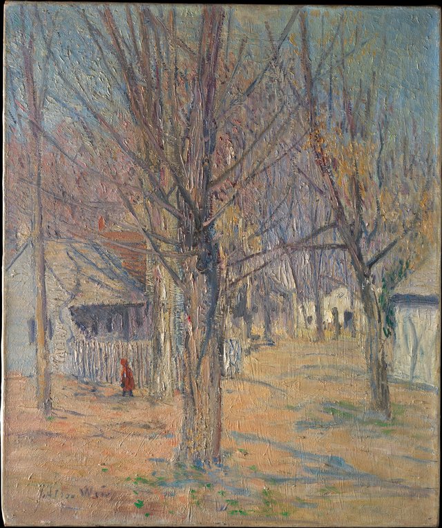 Connecticut Village (Going to School) by J. Alden Weir