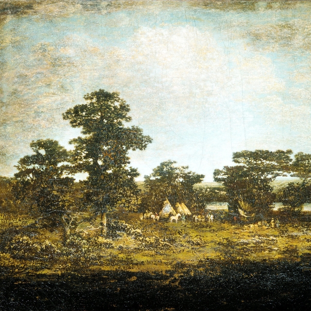 An Indian Encampment by Ralph Albert Blakelock