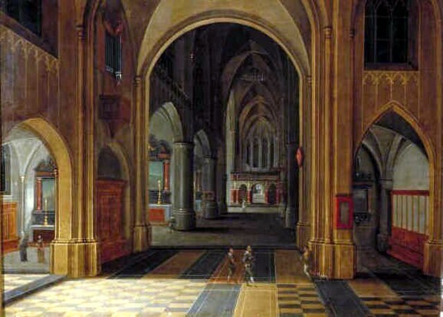 Interior of a Gothic Church by Pieter Neefs the Elder