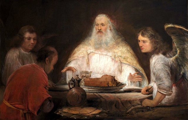 Abraham and the Angels by Arent de Gelder