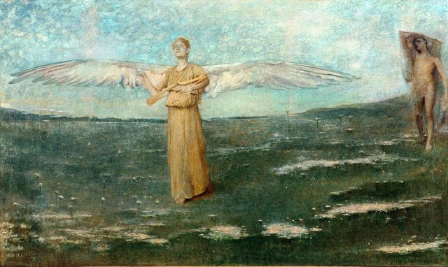 Tobias and the Angel by Thomas Dewing