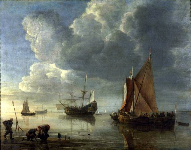 A Calm Sea by Hendrick Dubbels