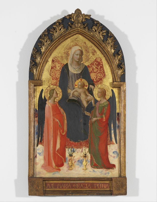 Madonna and Child with Two Angels by Fra Angelico