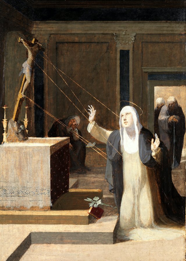Saint Catherine Receiving the Stigmata by Domenico Beccafumi