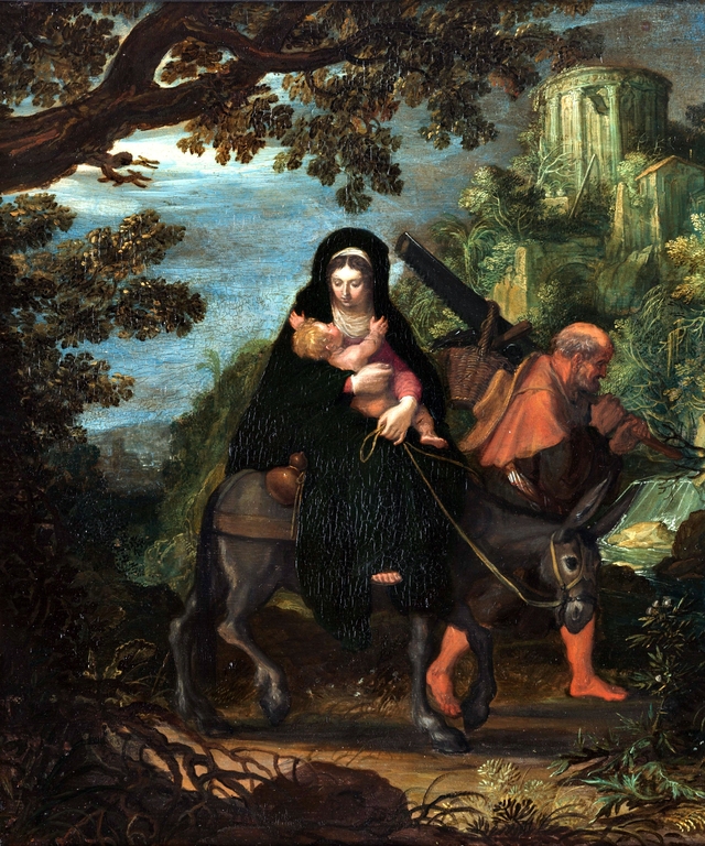 The flight into Egypt by Pieter Lastman