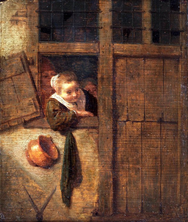 Girl at the window by Hendrik Martenszoon Sorgh