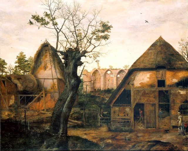 Landscape with Farm by Cornelis van Dalem