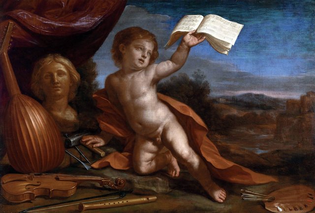 Virtuous Love by Guercino