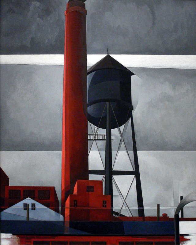 Chimney and Water Tower by Charles Demuth