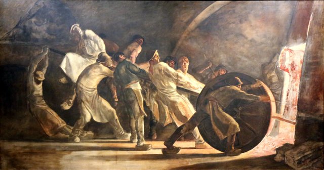 Removal of a Broken Crucible by Constantin Meunier