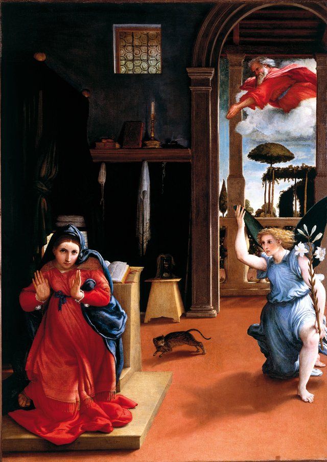 Recanati Annunciation by Lorenzo Lotto