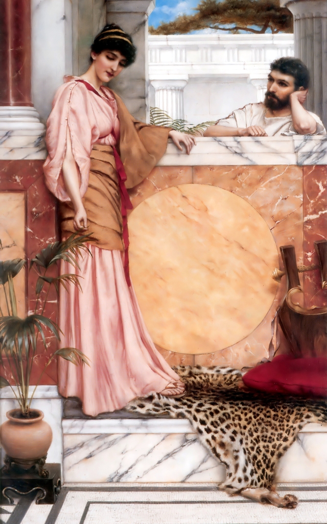 Waiting for an answer by John William Godward