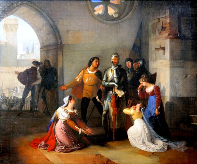 Pietro Rossi called to command the Venetian army by Francesco Hayez