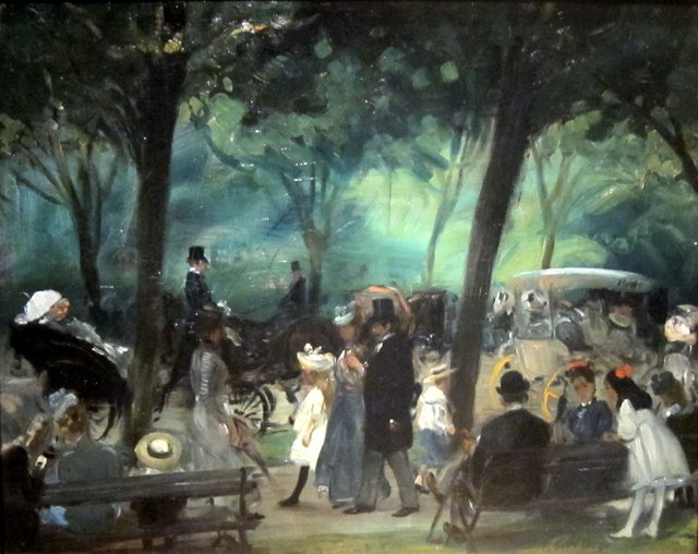 The Drive, Central Park by William James Glackens