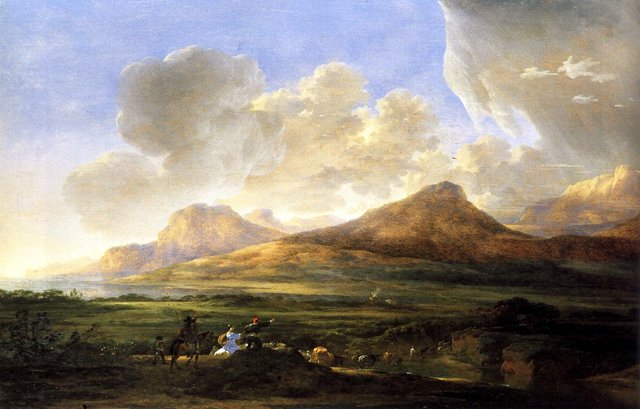 River Bank with Herdsmen by Jan Asselijn