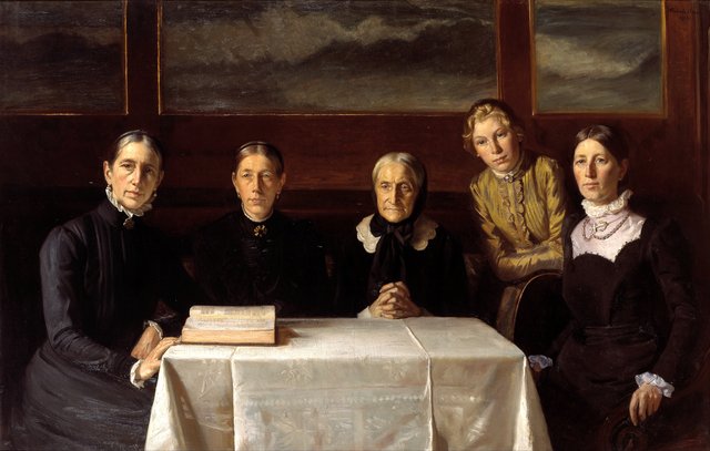 Christmas Day 1900 by Michael Ancher