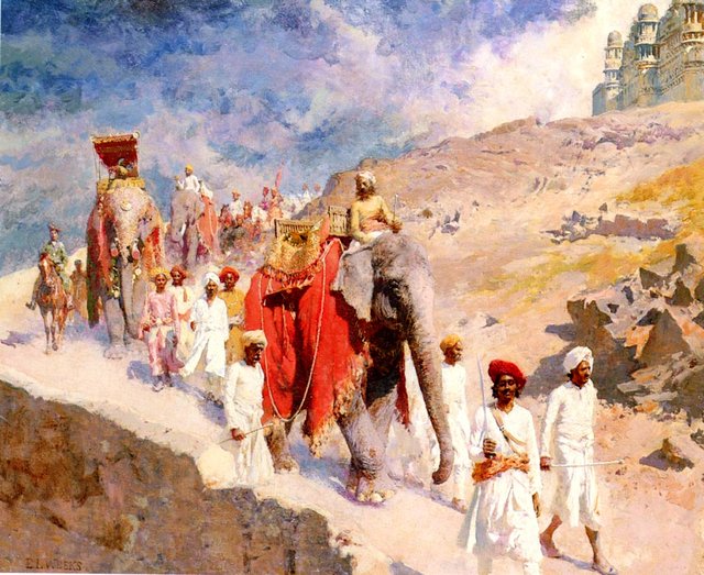 An Indian Hunting Party by Edwin Lord Weeks