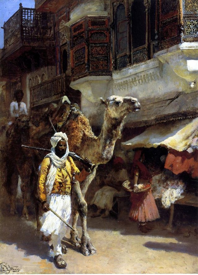 Man Leading a Camel by Edwin Lord Weeks