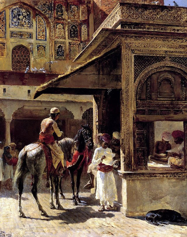 Street Scene in Bombay by Edwin Lord Weeks