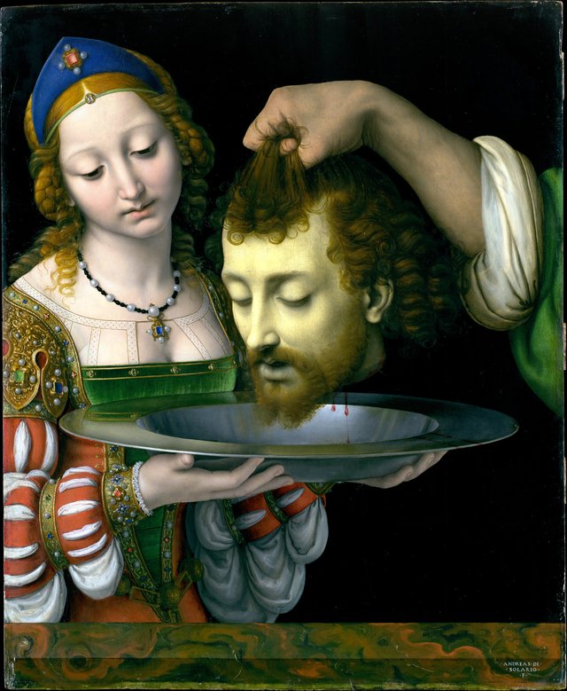 Salome with the Head of Saint John the Baptist by Andrea Solari