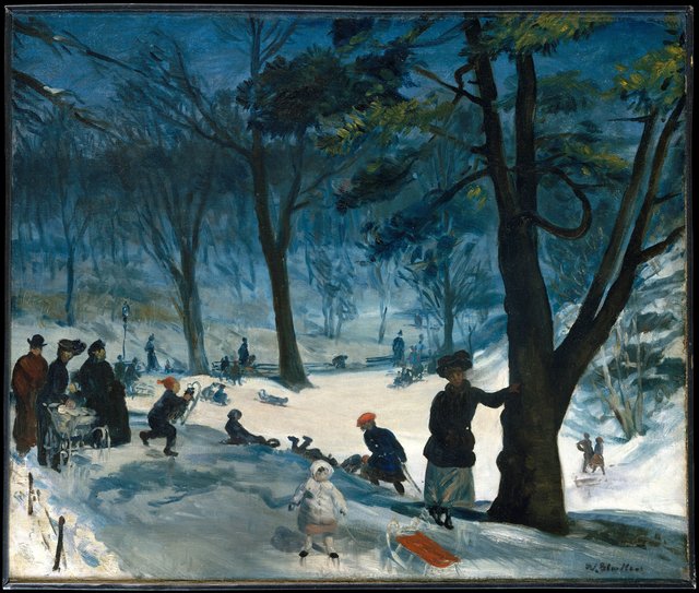 Central Park, Winter by William James Glackens