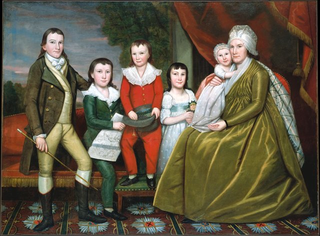 Mrs. Noah Smith and Her Children by Ralph Earl by Ralph Earl