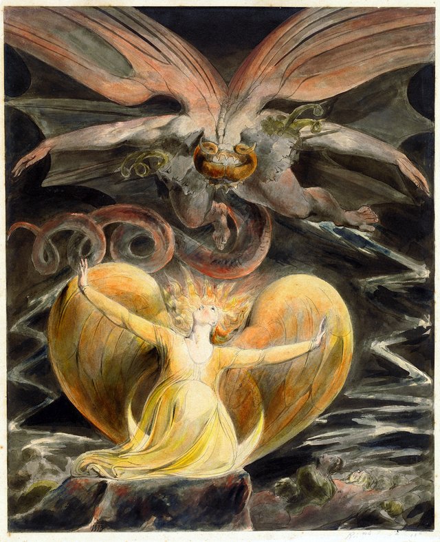 The Great Red Dragon and the Woman Clothed with the Sun by William Blake