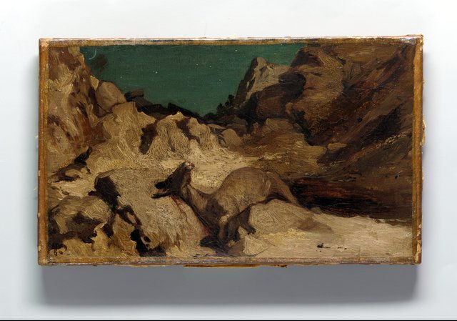 The Fable of the Miller, His Son, and the Donkey by Elihu Vedder