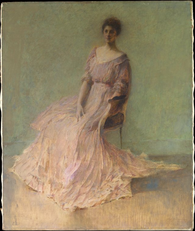 Lilac Dress by Thomas Dewing