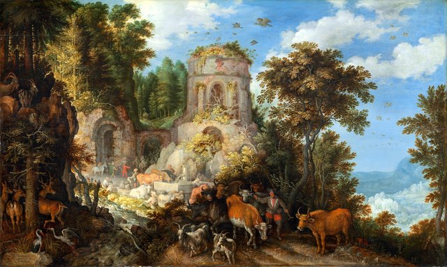Landscape with the Flight into Egypt by Roelant Savery
