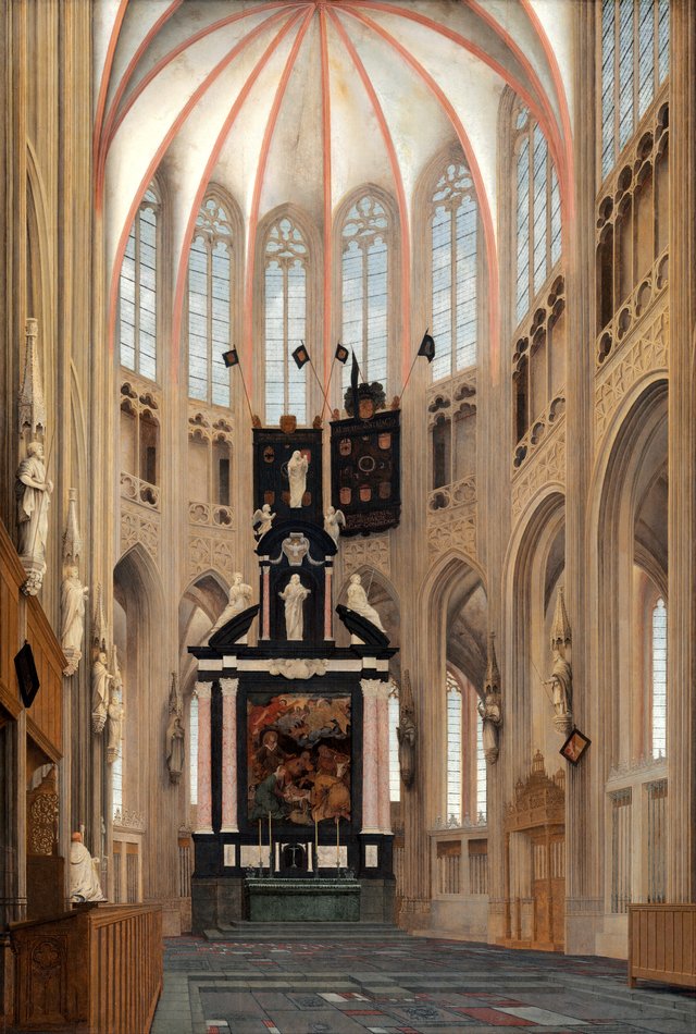 Cathedral of Saint John at 's-Hertogenbosch by Pieter Jansz. Saenredam