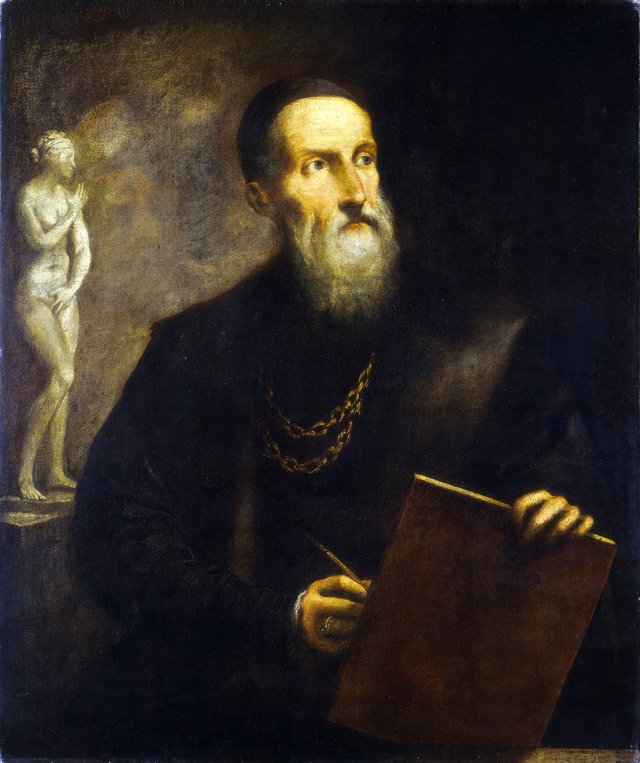 Portrait of Titian by Pietro della Vecchia