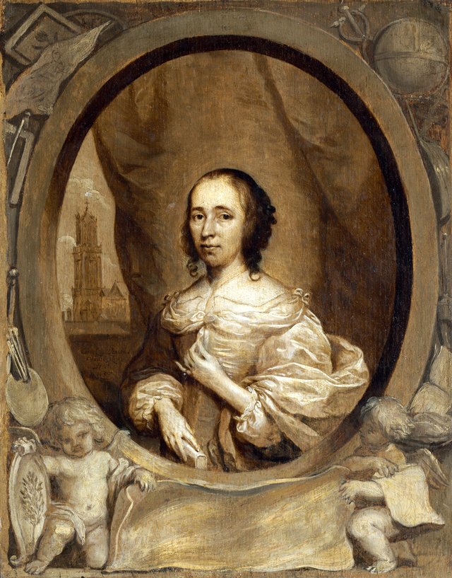 Anna Maria van Schurman by Cornelis Janssens van Ceulen