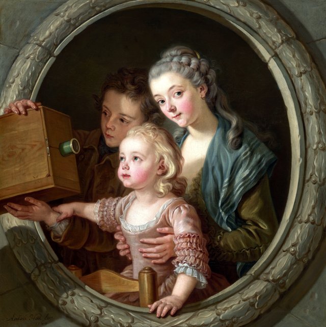 The Camera Obscura by Charles-Amédée-Philippe van Loo
